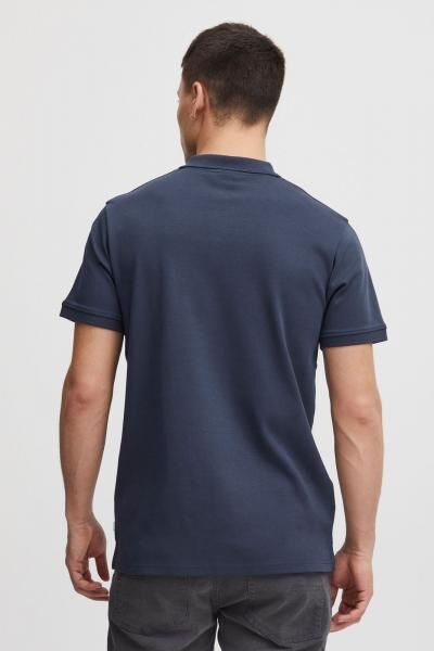 klassisches SOLID SDZakir Herren Poloshirt mit Rei&szlig;verschluss Shirt 21301022-ME-194010 Blau