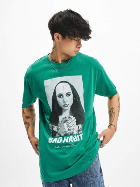 sportliches Mister Tee Herren T-Shirt 180 g/m&sup2; mit Baumwolle Gr&uuml;n