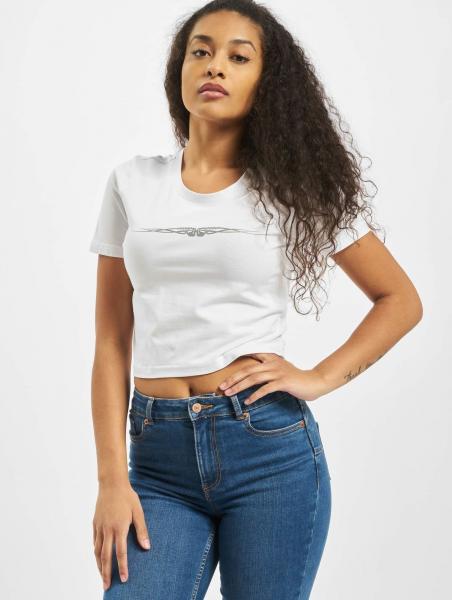 bequemes Mister Tee Damen T-Shirt Stretch 180 g/m&sup2; mit Baumwolle Wei&szlig;