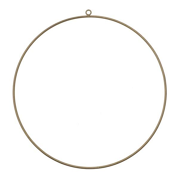 Ring zum H&auml;ngen DIY, gold, 35cmD