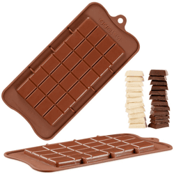 Schokoladenform (3er-Set) brechbare Silikonform Backform Flexible Form für DIY Schokolade Bonbons Pralinen Energieriegel Tortendeko