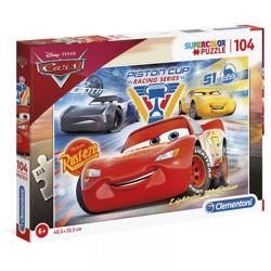 Clementoni 27072 - 104 Teile Puzzle Supercolor - Disney Cars 3