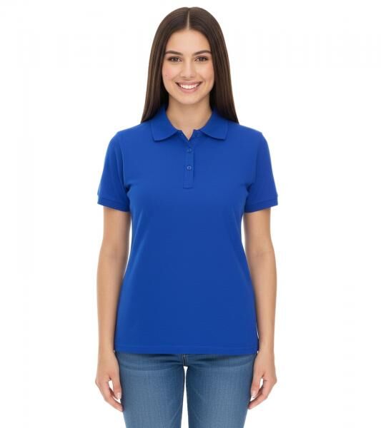 ELEVATE Helios Damen Polo-Shirt Baumwolle Polo-Hemd Pique-Strick 180 g/m&sup2; 3810744 Blau