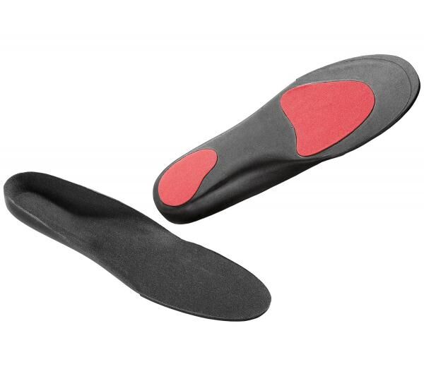SoleFoot Einlegesohlen ideal f&uuml;r jeden Tag Einlagen Hi-Performance Schuheinlage Comfort Black Deluxe Edition Schwarz/Rot