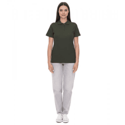 ELEVATE Helios Damen Polo-Shirt Baumwolle Polo-Hemd Pique-Strick 180 g/m² 3810770 Army Dunkel-Grün