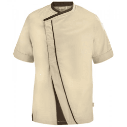 LAFONT Herren Überkreuzte Arbeits-Jacke mit Twill-Jacquard Freizeit-Jacke 62499043 Beige