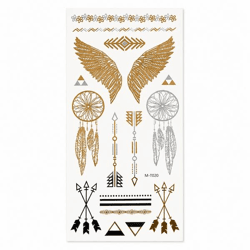 Metallic-Tattoo-Aufkleber-Set 21 cm