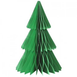 Boltze Weihnachtsbaum Favora aus Papier, grün, 40 cm