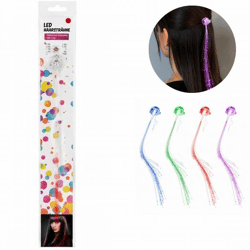 Haarclip met LED 4 assorti