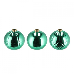 Vase Christmasball green 15 cm 3 assorted
