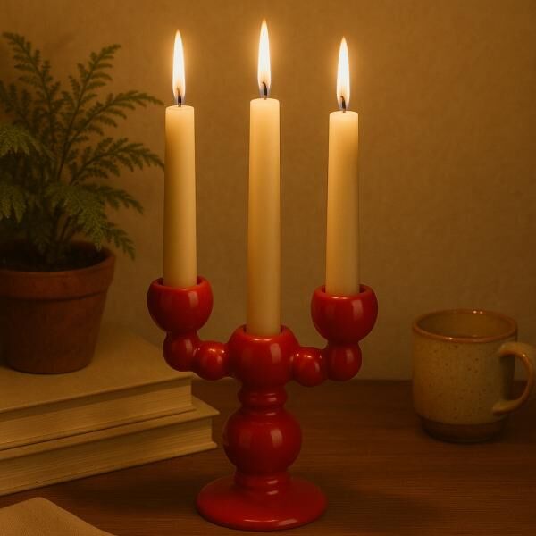 Candlestick Seasons 18,5 cm 2 assorted