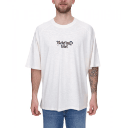 REDEFINED REBEL Men's Cotton Short-Sleeve T-Shirt with Brand Logo 211158 Beige
