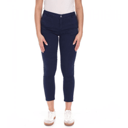 UNITED COLORS OF BENETTON Damen Stoff-Hose Baumwoll-Hose Chino-Hose 29990356 Dunkelblau