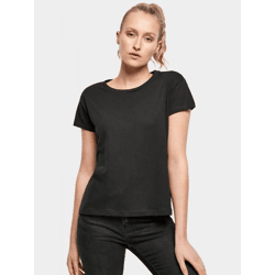 lässiges Build Your Brand Damen T-Shirt 140 g/m² mit Baumwolle Schwarz
