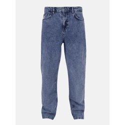 moderne Karl Kani Herren Jeans Reißverschluss Taschen mit Baumwolle Blau