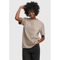 bequemes Karl Kani Damen T-Shirt mit Baumwolle Beige
