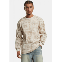 bequemes Karl Kani Herren Longsleeve mit Baumwolle Beige