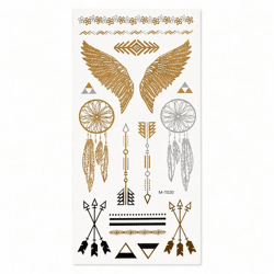 Metallic-Tattoo-Aufkleber-Set 21 cm