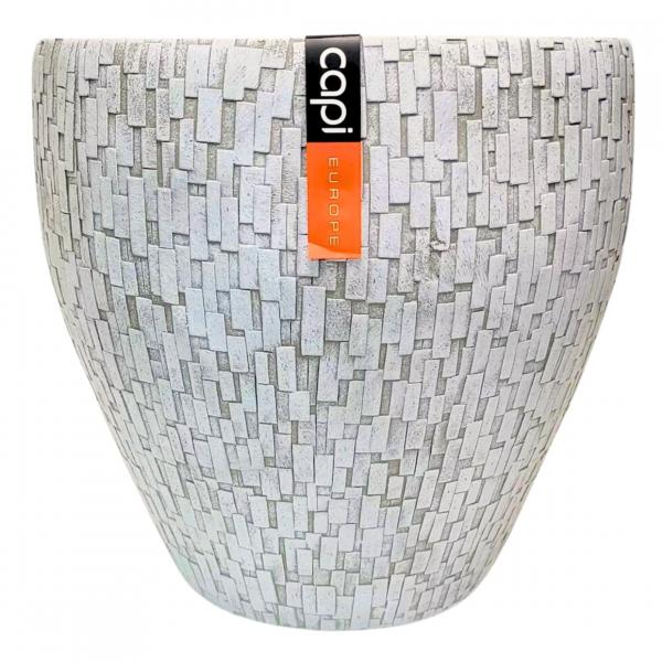 Capi Europe Blumentöpfe weiß 39 cm Satz von 2