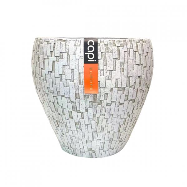 Capi Europe Blumentöpfe weiß 39 cm Satz von 2