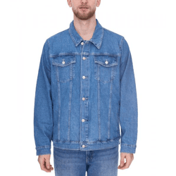 Denim Project Herren Jeans-Jacke Denim-Jacke Basic-Jacke Freizeit-Jacke DP3730 559 Blau