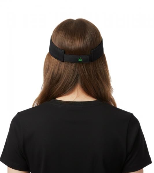 HIGHWAY 430 Unisex Visor-Cap stylische Baumwoll-Cap Sonne-Blende 7241GUY Schwarz