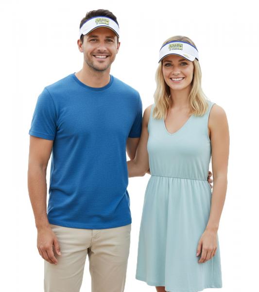 Drinking Team Unisex Visor-Cap stylische Baumwoll-Cap Party-Accessoire 7178BOY Wei&szlig;