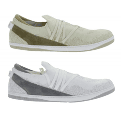 minimalistische GROUNDIES Barfußschuhe Osaka Herren Low-Top Sneaker mit TrueSense Sohle Schnür-Schuhe GND-280262 Beige oder Weiß