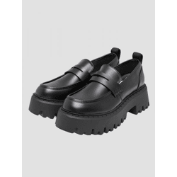 modernes Buffalo Damen Slipper Schwarz