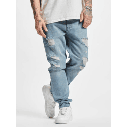 lässige 2Y Premium Herren Jeans Skinny Fit mit Baumwolle Blau