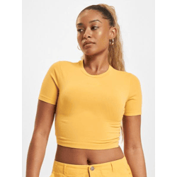 modernes Freddy Damen T-Shirt mit Baumwolle Gelb