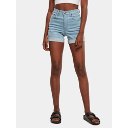 stylische Urban Classics Damen Jeans Stretch Reißverschluss Taschen Blau
