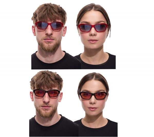 adidas Sonnenbrille f&uuml;r Damen und Herren Rechteckige-Brille Gradient-Brille mit Verspiegelung UVA&UVB Schutz Rot, Schwarz oder T&uuml;rkis