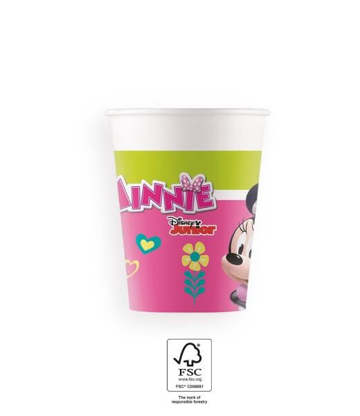Disney Minnie Mouse - Happy Helpers - 8 Pappbecher 200 ml