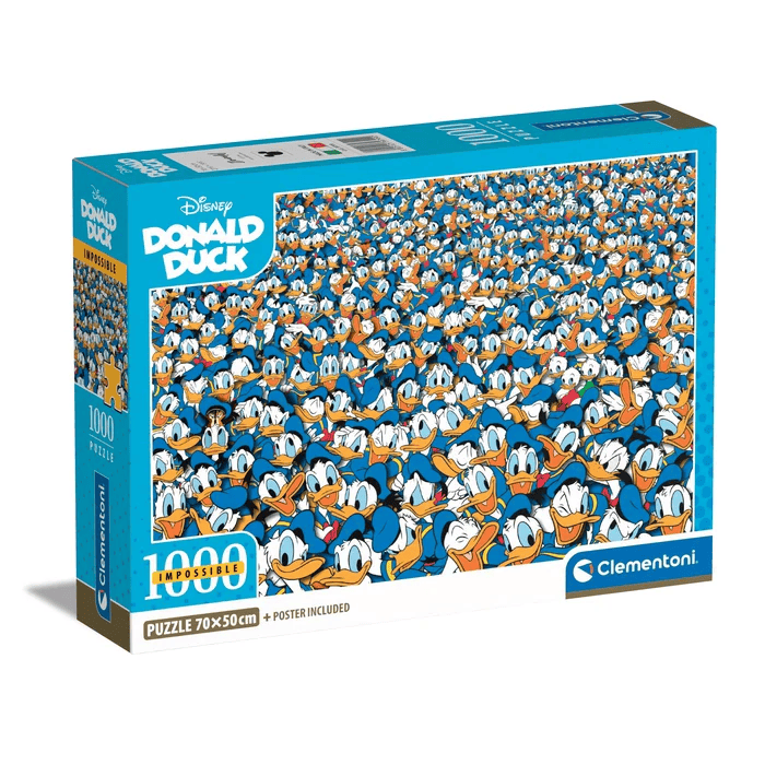 1000 Teile Puzzle Impossible Disney Compact - Donald Duck