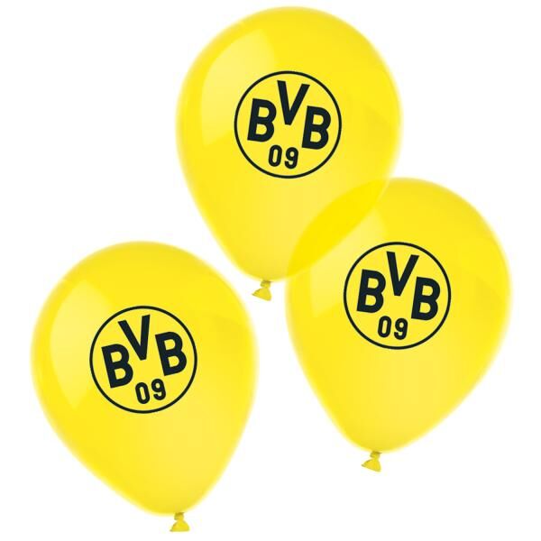 BVB Borussia Dortmund - 6 Latex Ballons - 27,5 cm