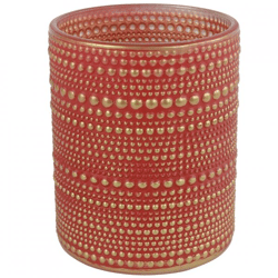 Countryfield Teelichthalter Nelle L rot 12,5 cm
