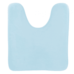 Toilettenvorleger hellblau Mikrofaser 45 x 50 cm