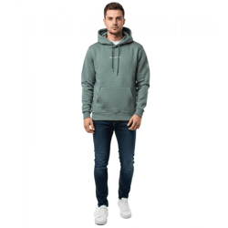 zeitloser ON THAT ASS Jacob Herren Hoody Kapuzen-Pullover Baumwoll-Sweater mit Kängurutasche Hoodie Grün