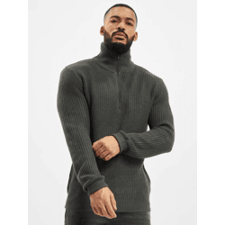lässiges Brandit Herren Sweatshirt Reißverschluss Taschen Grau