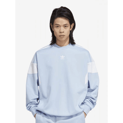 bequemes adidas Herren Sweatshirt Fleece Pastell-Blau