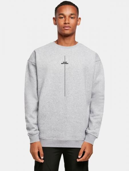 bequemes Merchcode Herren Sweatshirt Stretch 300 g/m&sup2; mit Baumwolle Grau