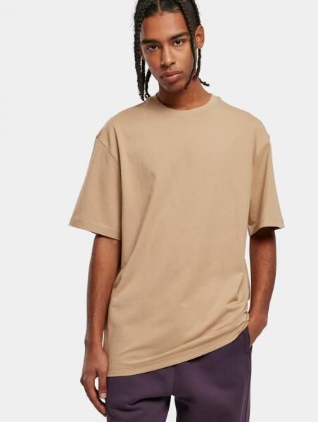 bequemes URBAN CLASSICS Herren T-Shirt Oversize 180 g/m&sup2; mit Baumwolle Beige