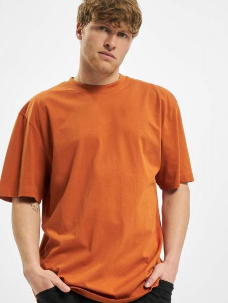 sportliches Urban Classics Herren T-Shirt Oversize 180 g/m&sup2; mit Baumwolle Rost-Braun