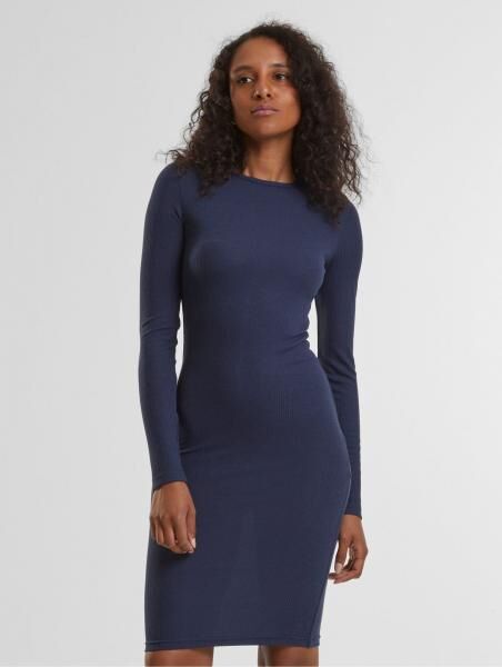 stilvolles Urban Classics Damen Kleid Stretch 235 g/m&sup2; Navy