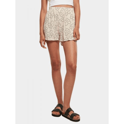 sommerliche Urban Classics Damen Shorts Taschen 115 g/m² Beige