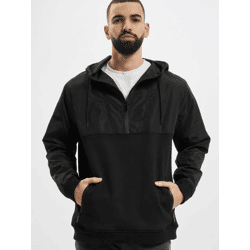 weicher Urban Classics Herren Hoodie Kordelzug Taschen 300 g/m² mit Baumwolle Schwarz