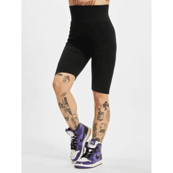 Lightweight Urban Classics Women's Stretch Shorts, 270 g/m², with Cotton, Black