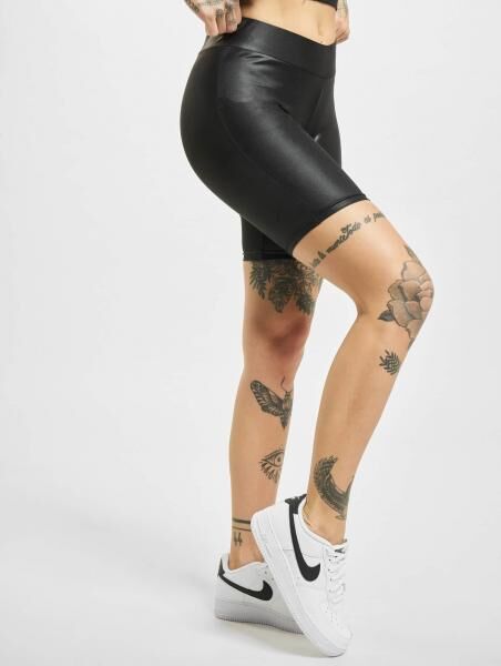 bequeme Urban Classics Damen Shorts Stretch 180 g/m&sup2; Schwarz