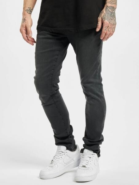stylische URBAN CLASSICS Herren Jeans Slim Fit Stretch Taschen mit Baumwolle Schwarz